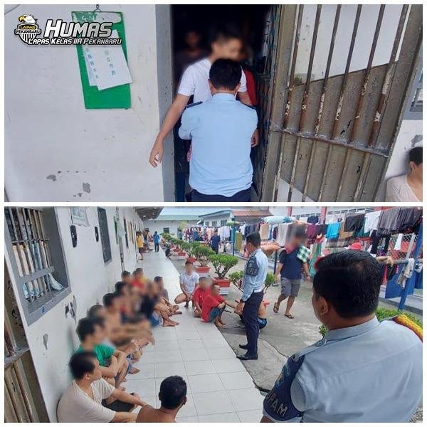 Wow.. Petugas Lapas Pekanbaru Temukan Senjata Rakitan di Kamar Warga Binaan 